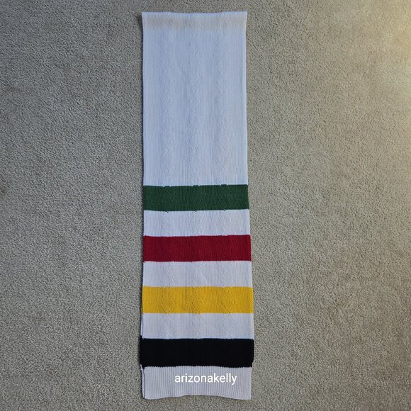 Pendleton Accessories - Pendleton Hudson's Bay Stripe Knit Scarf Merino Wool